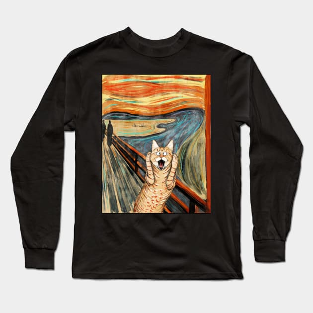 The Meow Long Sleeve T-Shirt by plane_yogurt